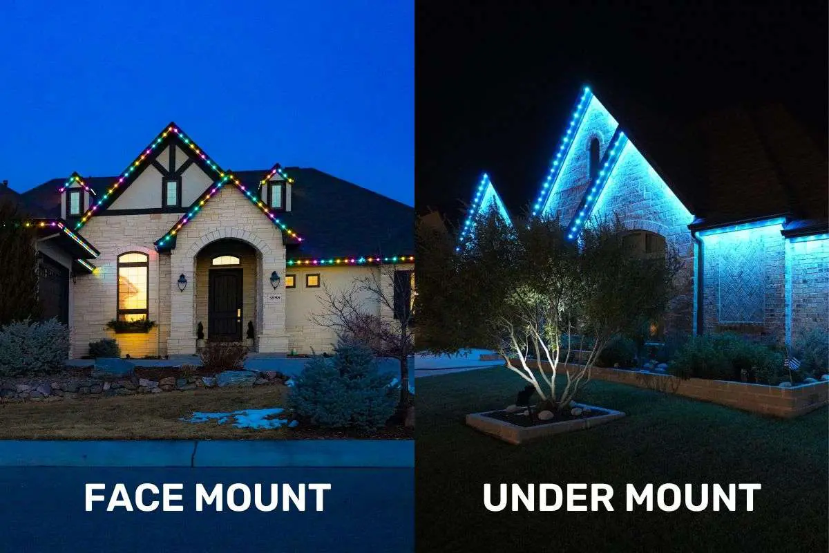 Mounting for Outdoor Lighting Permanent Holiday Lights - Mounting