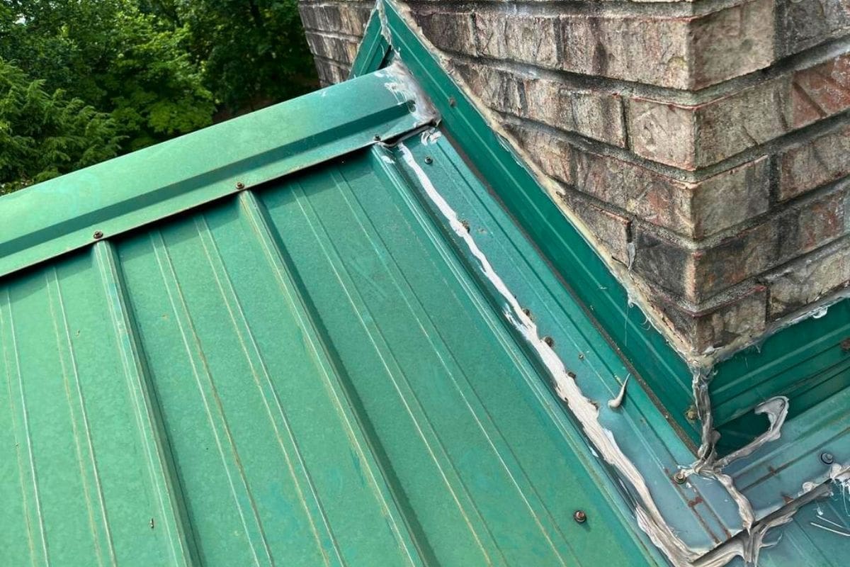 Chimney Leak - Metal Roof