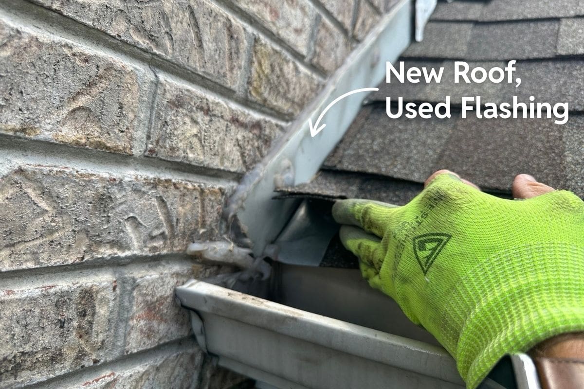 Roofing Shortcuts - Used Flashing