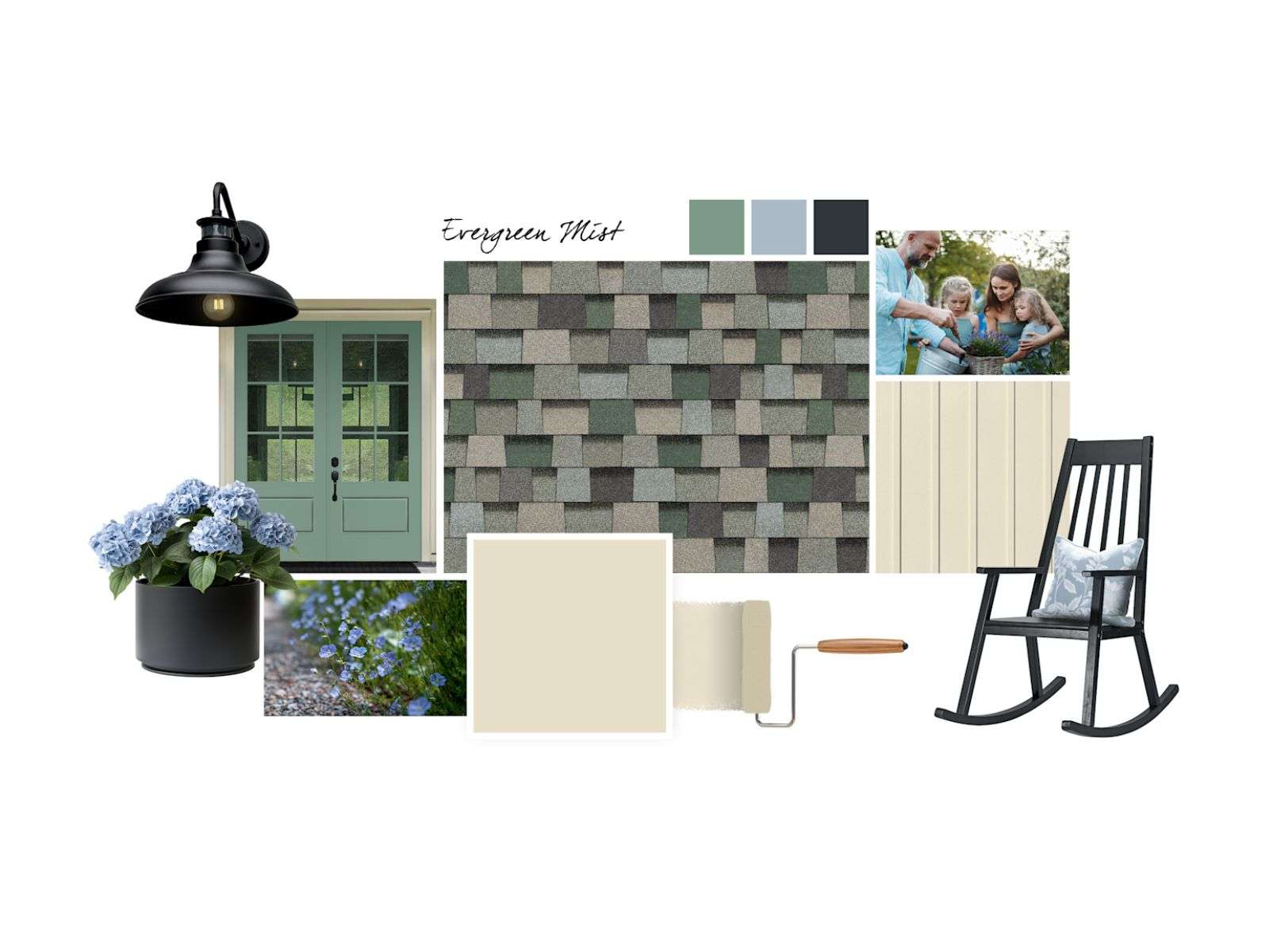 Roof Design - Evergreen Mist